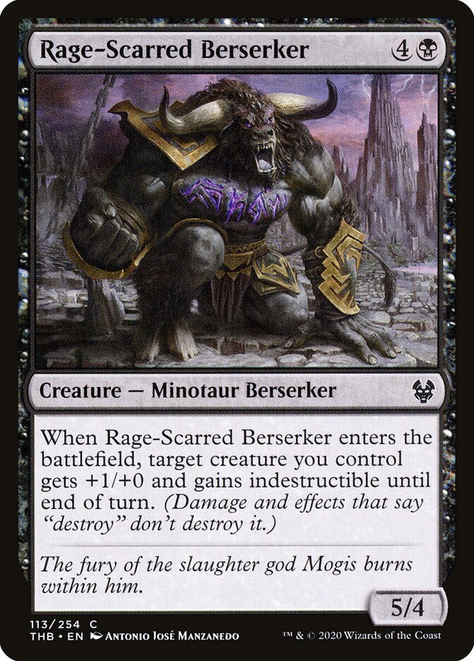 Amoque Escarificado pela Fúria / Rage-Scarred Berserker - Magic: The Gathering - MoxLand