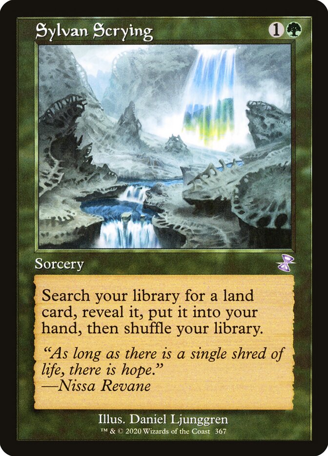 Auspício Silvestre / Sylvan Scrying - Magic: The Gathering - MoxLand