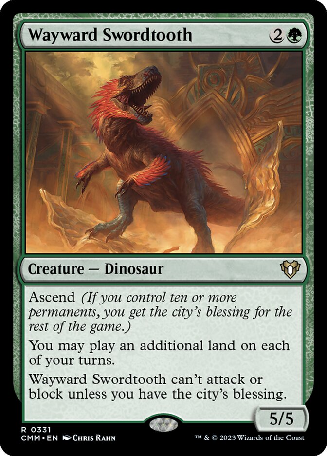 Gladiodonte Descontrolado / Wayward Swordtooth - Magic: The Gathering - MoxLand