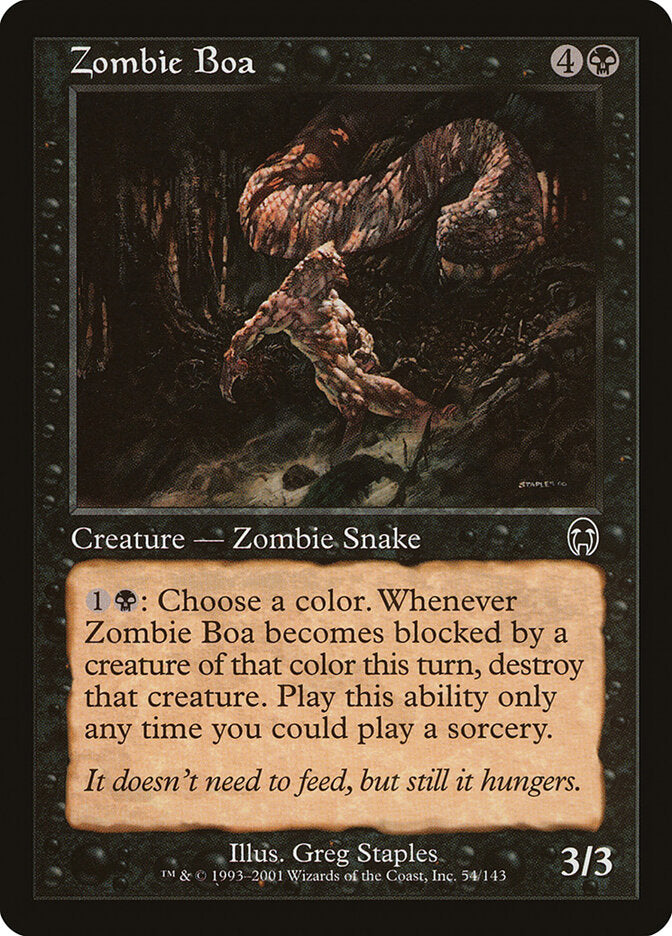 Jibóia Zumbi / Zombie Boa - Magic: The Gathering - MoxLand