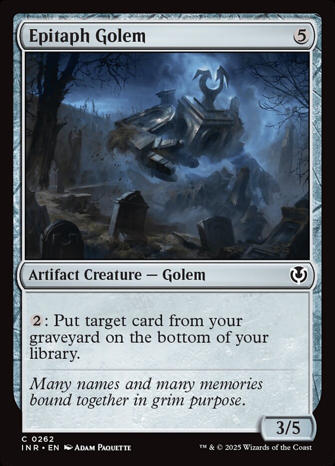 Golem do Epitáfio / Epitaph Golem - Magic: The Gathering - MoxLand