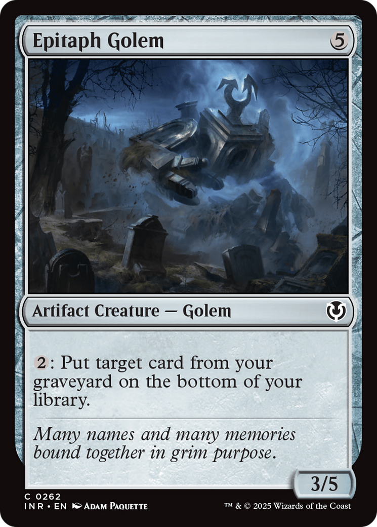 Golem do Epitáfio / Epitaph Golem - Magic: The Gathering - MoxLand