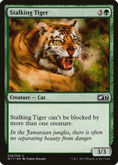 Tigre Caçador / Stalking Tiger - Magic: The Gathering - MoxLand