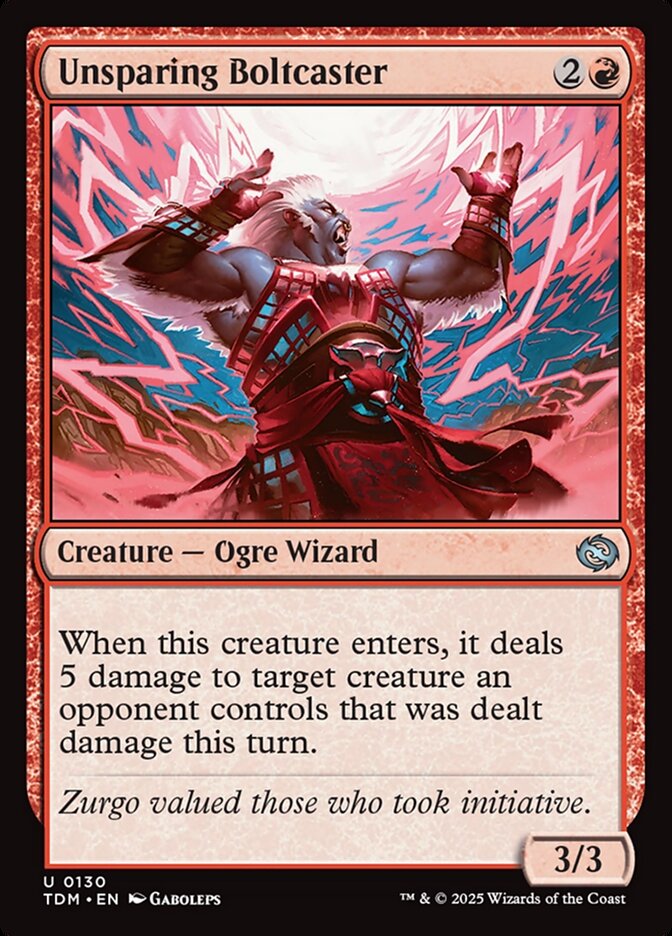 Conjuradora de Raios Impiedosa / Unsparing Boltcaster - Magic: The Gathering - MoxLand