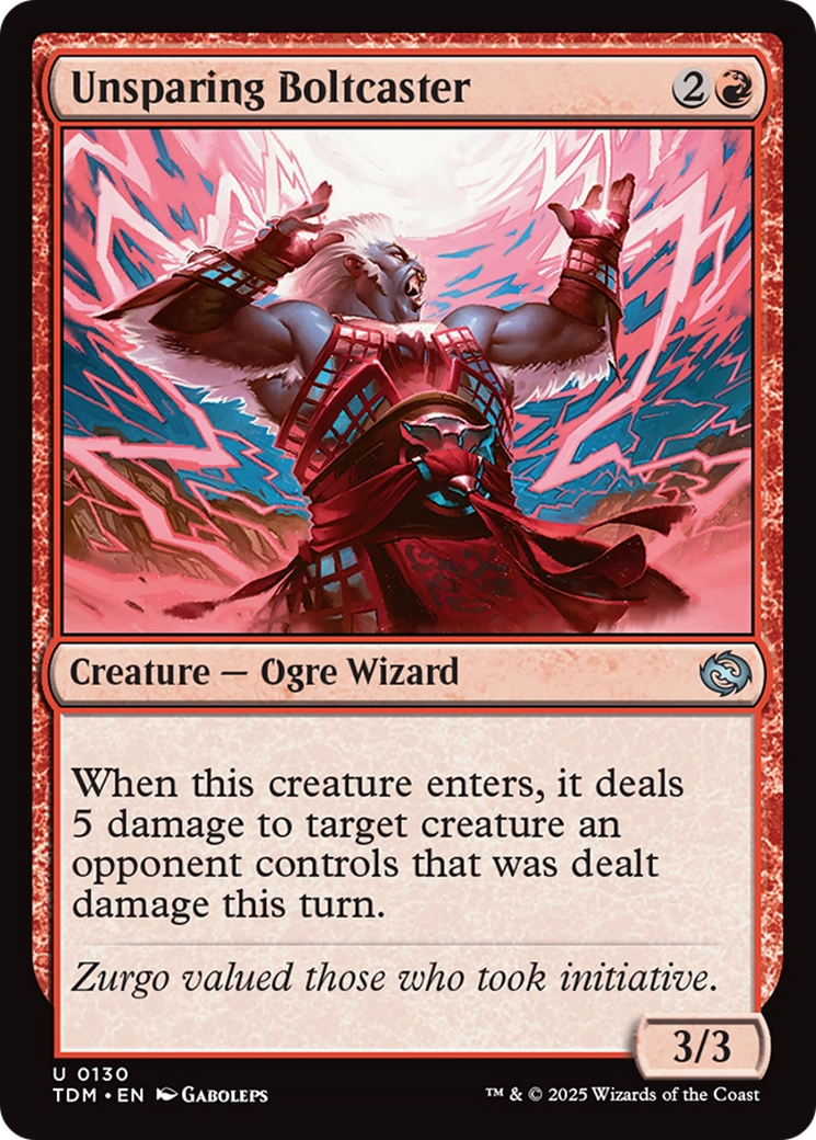 Conjuradora de Raios Impiedosa / Unsparing Boltcaster - Magic: The Gathering - MoxLand
