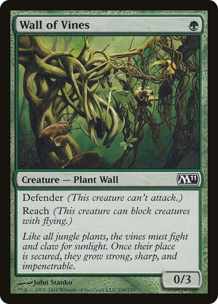Barreira de Trepadeiras / Wall of Vines - Magic: The Gathering - MoxLand