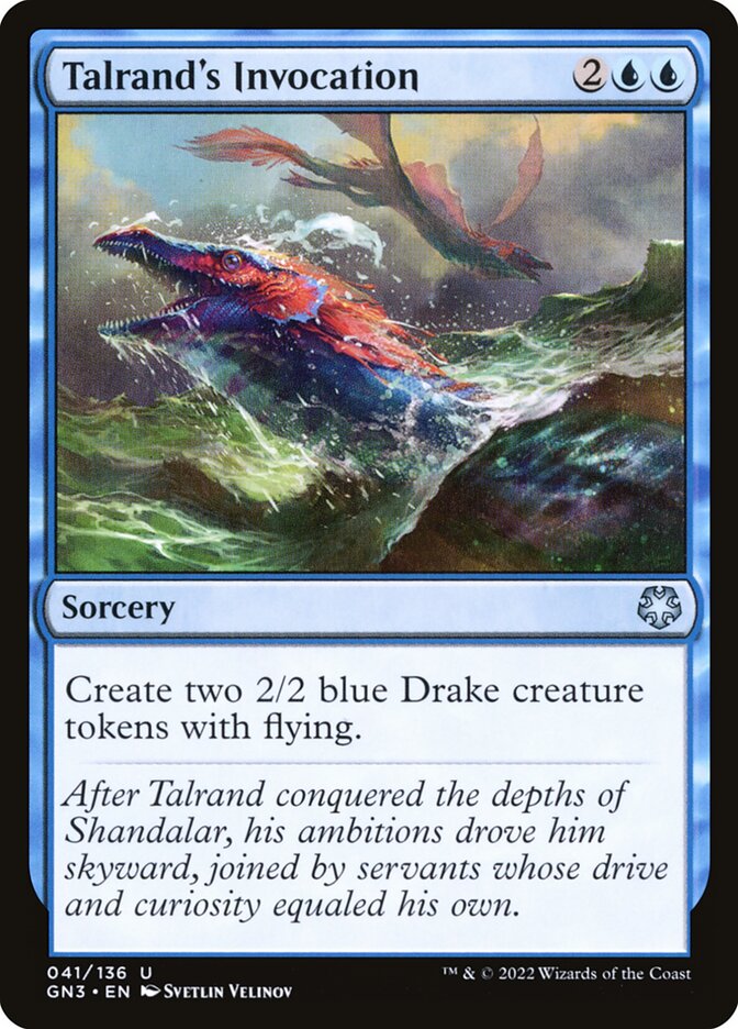 Invocação de Talrand / Talrand's Invocation - Magic: The Gathering - MoxLand