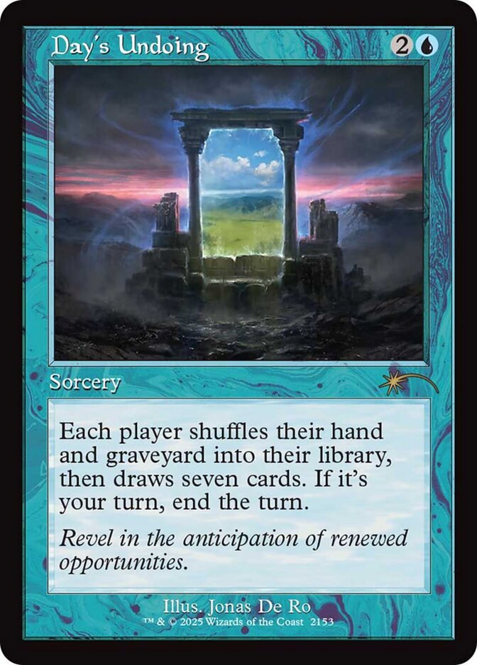 Desfazer do Dia / Day's Undoing - Magic: The Gathering - MoxLand