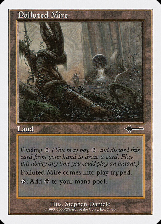 Lamaçal Poluído / Polluted Mire - Magic: The Gathering - MoxLand