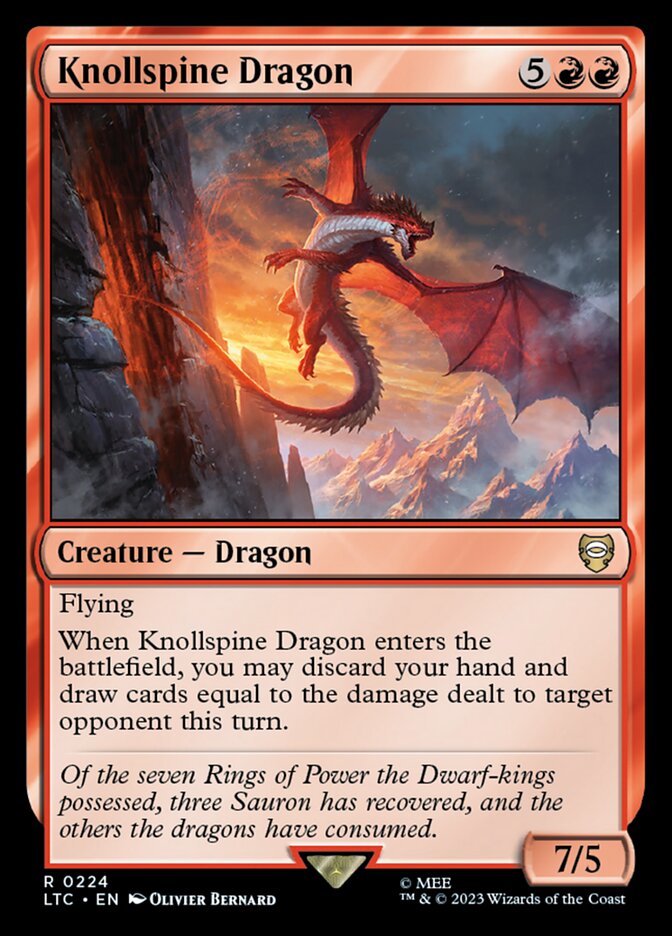 Dragão da Colina Espinhosa / Knollspine Dragon - Magic: The Gathering - MoxLand