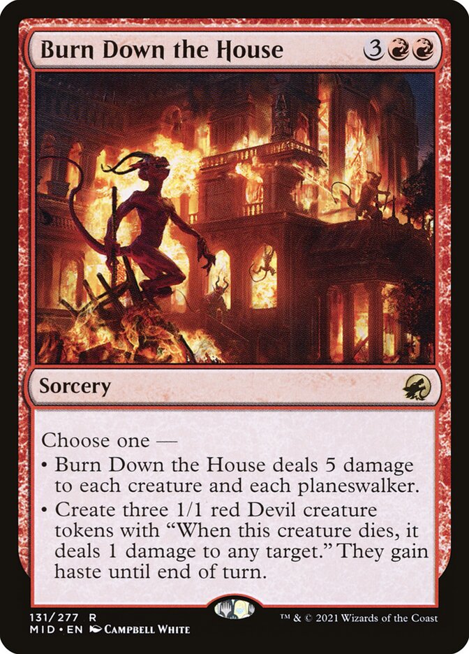 Incendiar a Casa / Burn Down the House - Magic: The Gathering - MoxLand