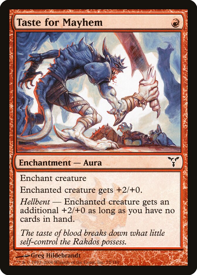 Queda pelo Caos / Taste for Mayhem - Magic: The Gathering - MoxLand