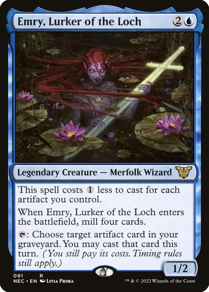 Emry, Espreitadora do Lago / Emry, Lurker of the Loch - Magic: The Gathering - MoxLand
