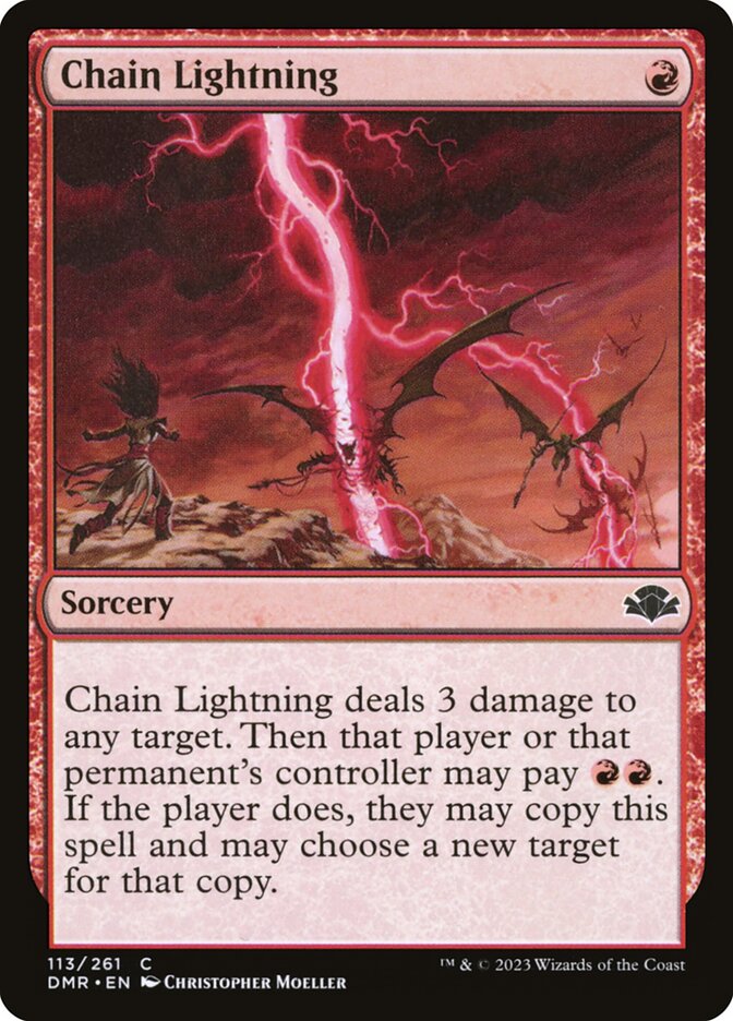 Relâmpago em Cadeia / Chain Lightning - Magic: The Gathering - MoxLand