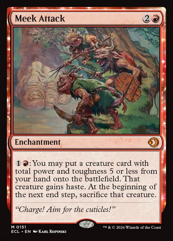 Ataque Humilde / Meek Attack - Magic: The Gathering - MoxLand