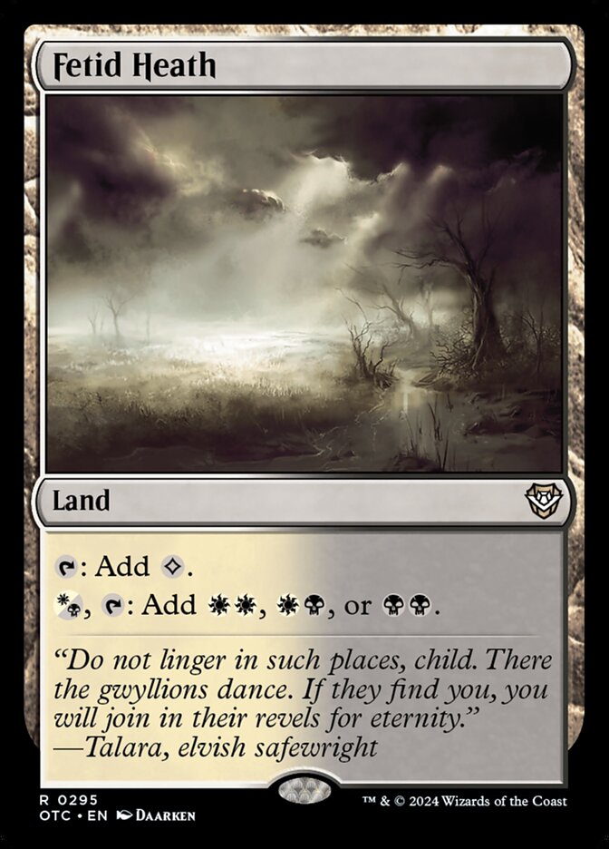 Matagal Fétido / Fetid Heath - Magic: The Gathering - MoxLand