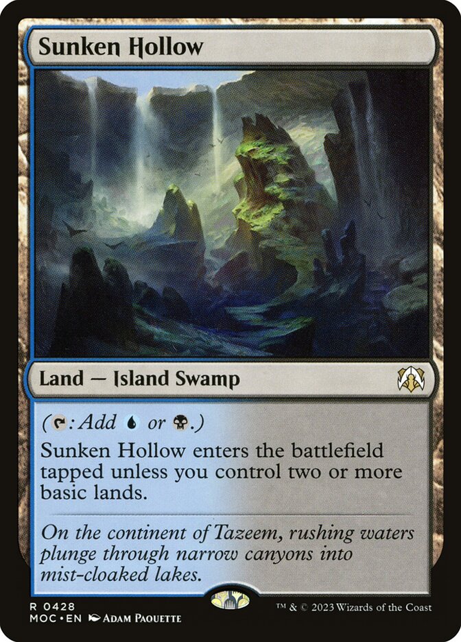 Vale Afundado / Sunken Hollow - Magic: The Gathering - MoxLand