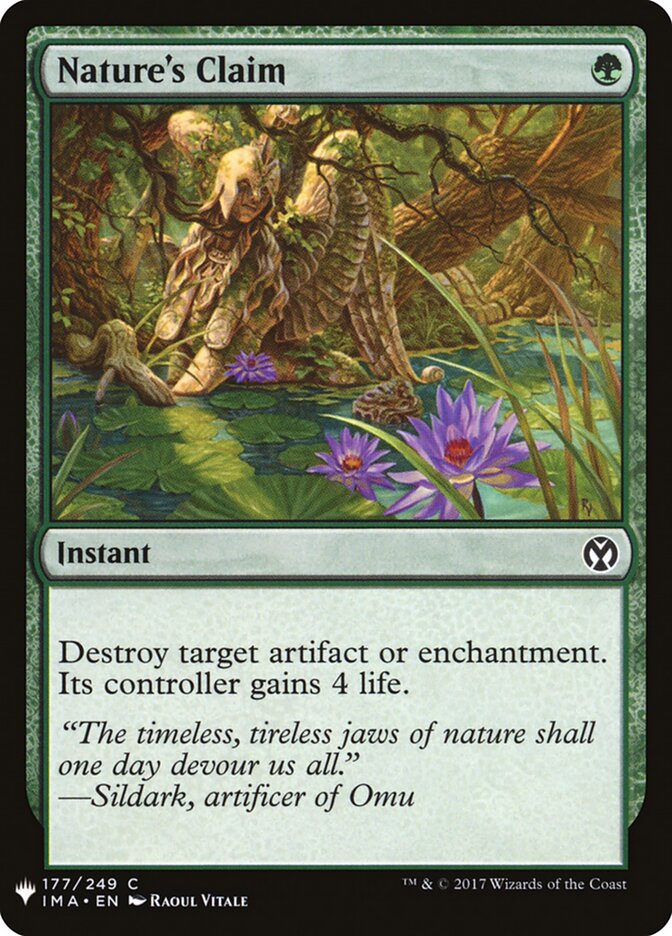 Reivindicação da Natureza / Nature's Claim - Magic: The Gathering - MoxLand