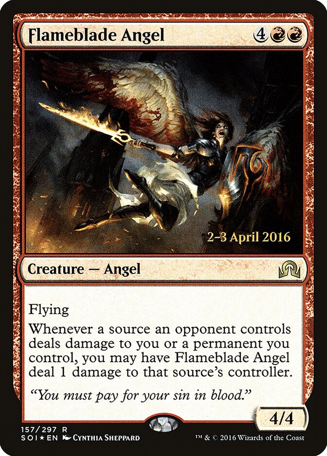 Anjo da Espada Flamejante / Flameblade Angel - Magic: The Gathering - MoxLand