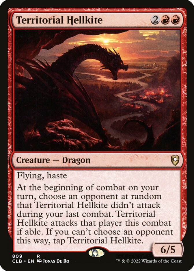 Dragão Avérneo Territorial / Territorial Hellkite - Magic: The Gathering - MoxLand