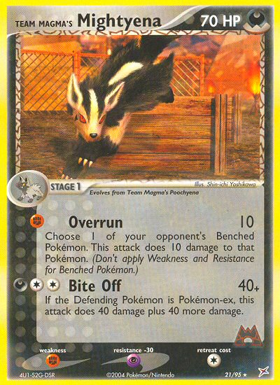 Mightyena da Equipe Magma / Team Magma's Mightyena - MoxLand - MoxLand