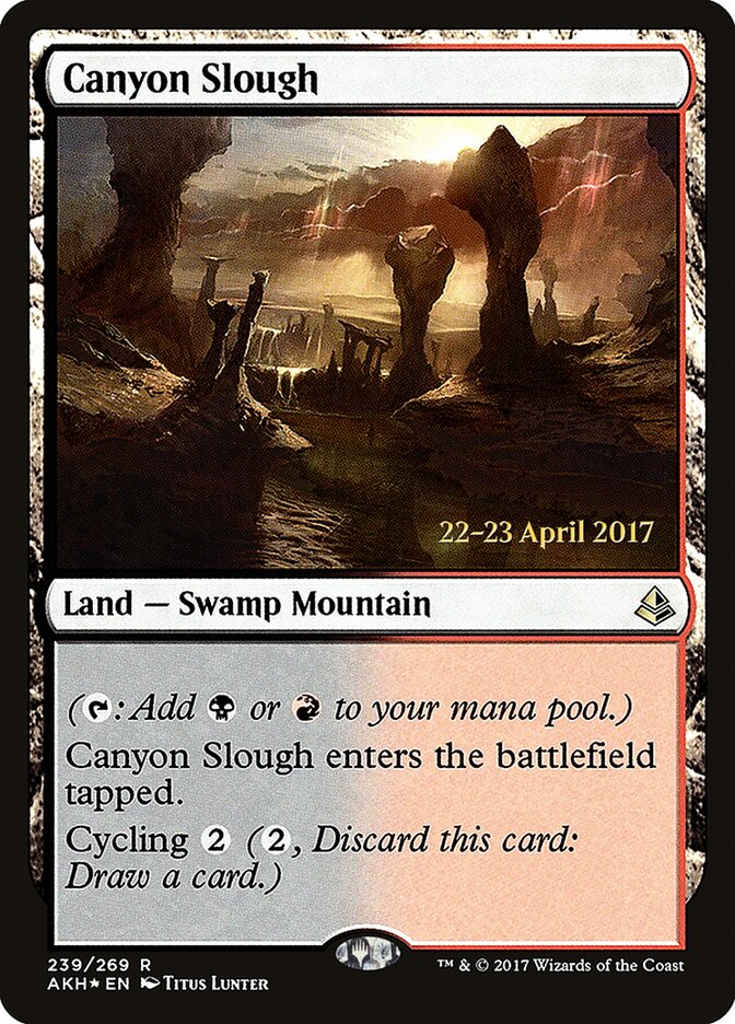 Lamaçal do Desfiladeiro / Canyon Slough - Magic: The Gathering - MoxLand