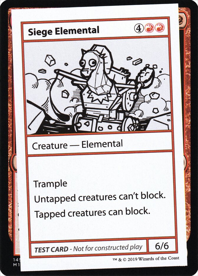 Siege Elemental - Magic: The Gathering - MoxLand