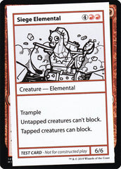 Siege Elemental - Magic: The Gathering - MoxLand
