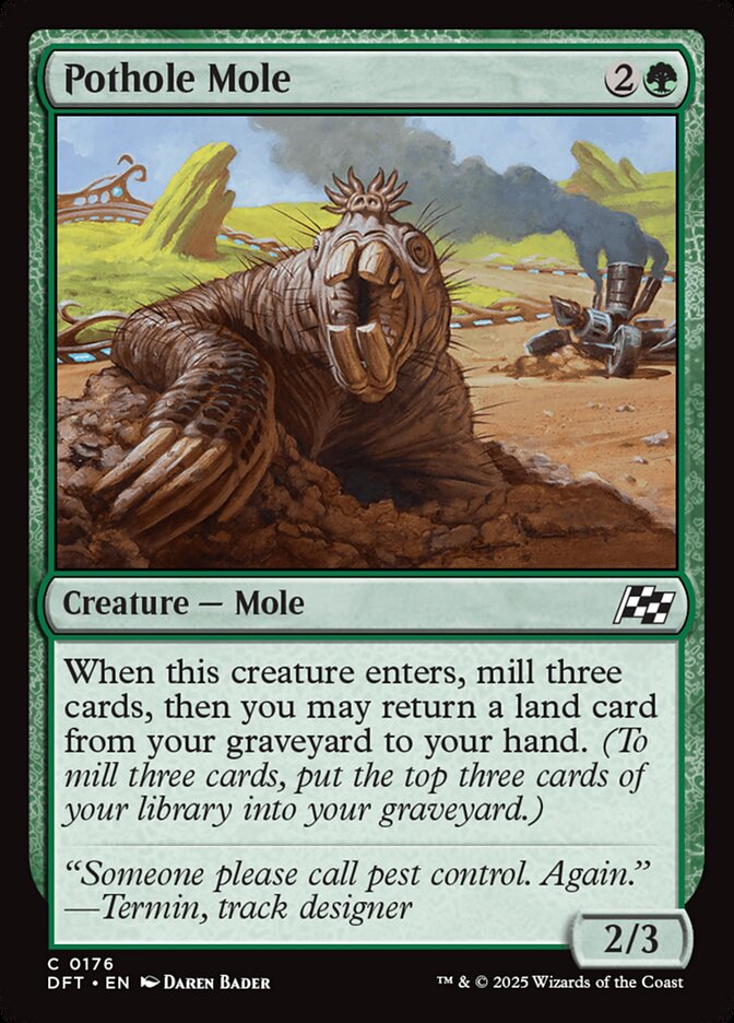 Toupeira dos Buracos / Pothole Mole - Magic: The Gathering - MoxLand