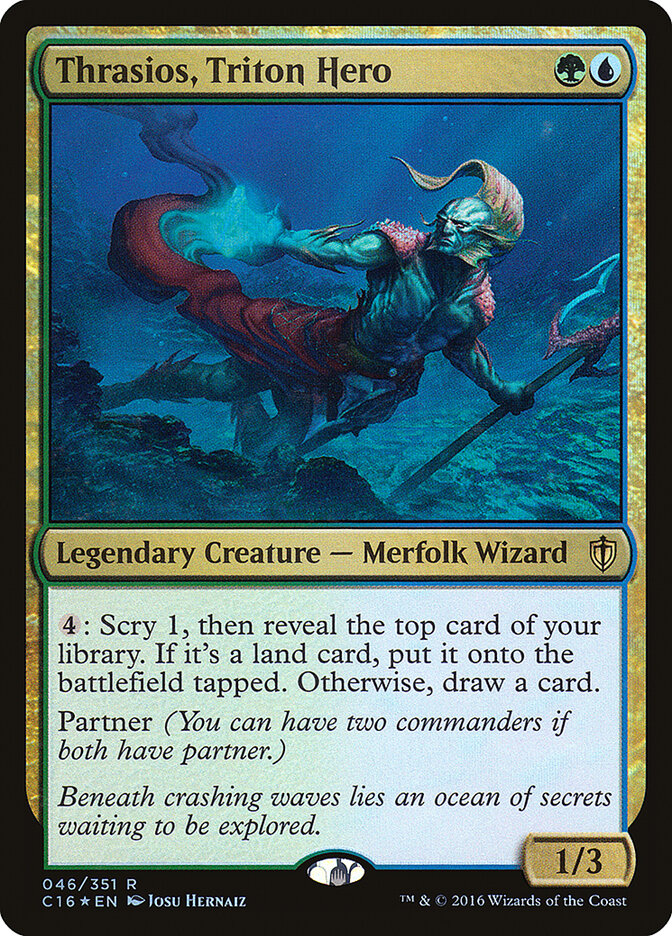 Trásio, Herói Talassido / Thrasios, Triton Hero - Magic: The Gathering - MoxLand
