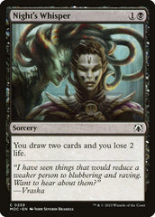 Sussurro da Noite / Night's Whisper - Magic: The Gathering - MoxLand