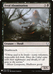 Abominação Selvagem / Feral Abomination - Magic: The Gathering - MoxLand