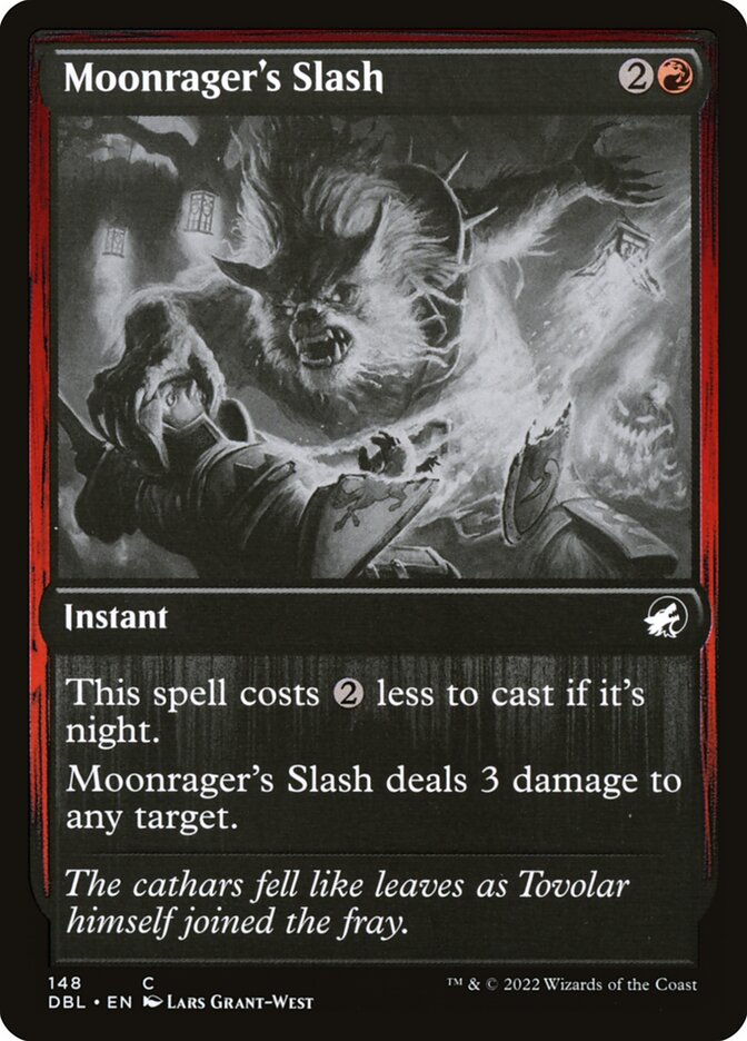 Laceração do Raivoso Lunar / Moonrager's Slash - Magic: The Gathering - MoxLand