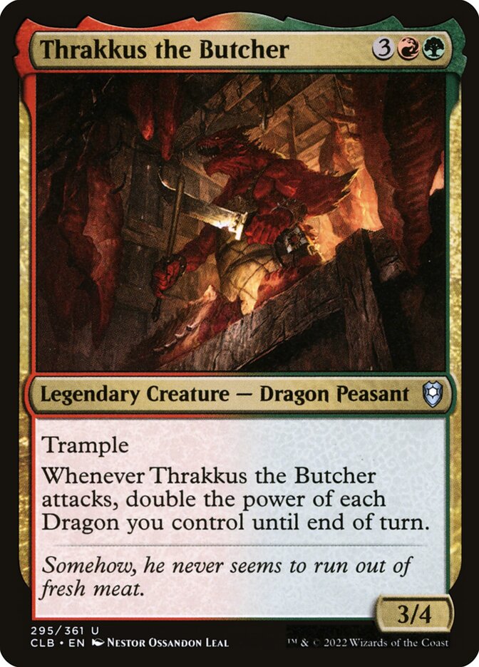 Thrakkus, o Açougueiro / Thrakkus the Butcher - Magic: The Gathering - MoxLand