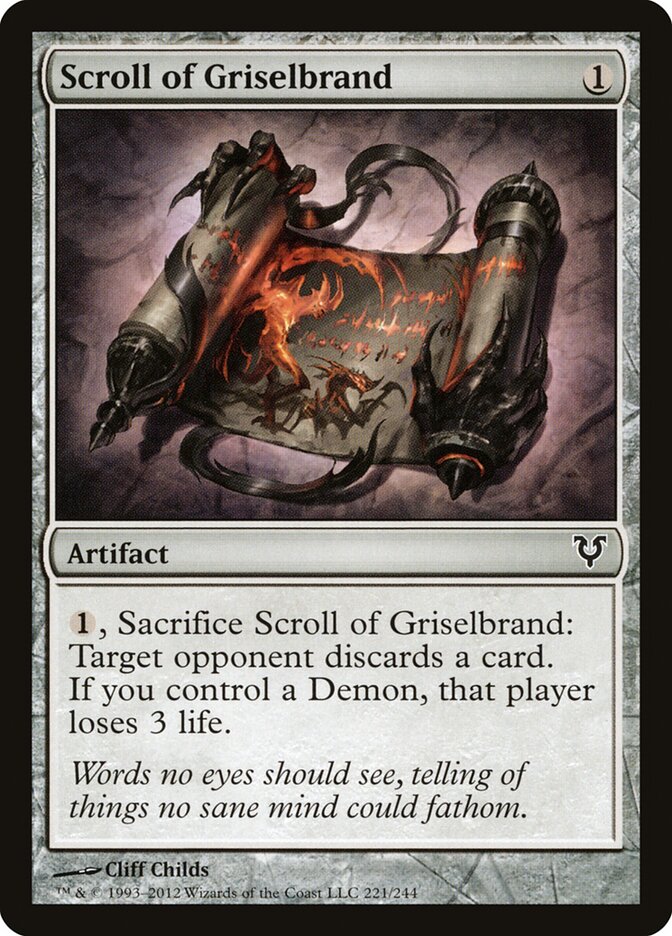 Pergaminho de Griselbrand / Scroll of Griselbrand - Magic: The Gathering - MoxLand