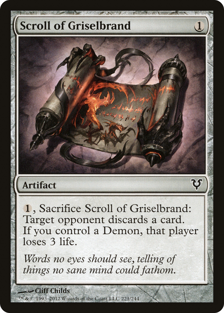 Pergaminho de Griselbrand / Scroll of Griselbrand - Magic: The Gathering - MoxLand