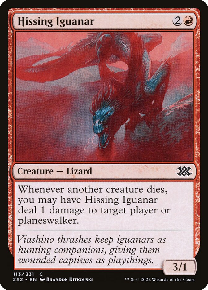 Iguanar Sibilante / Hissing Iguanar - Magic: The Gathering - MoxLand