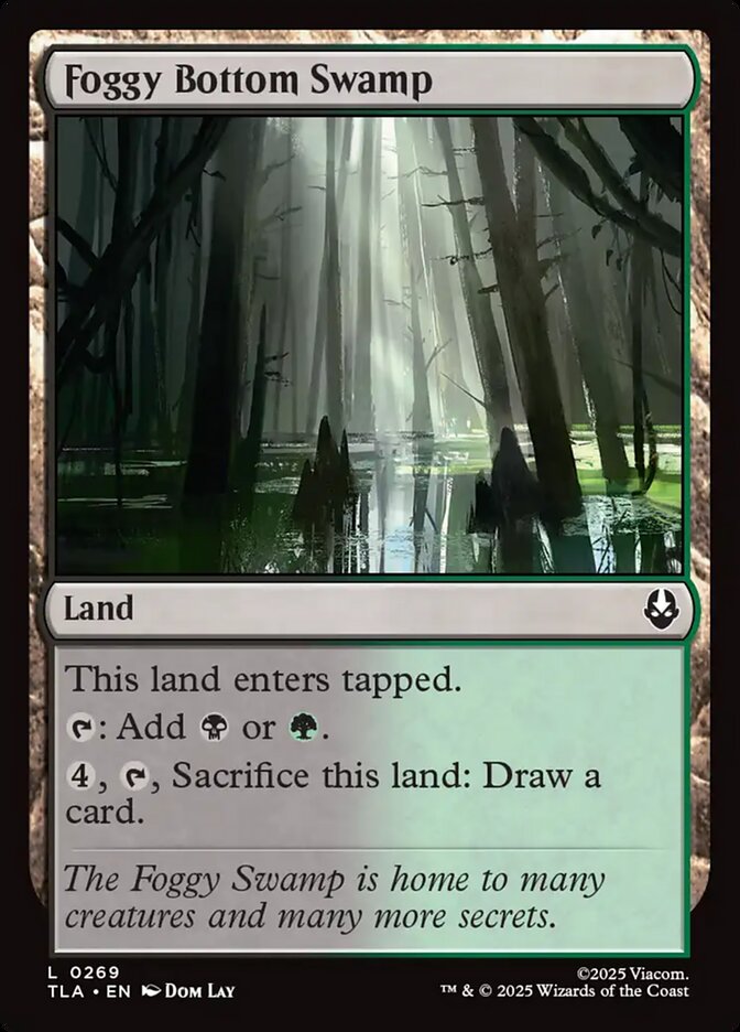 Baixio do Pântano Nebuloso / Foggy Bottom Swamp - Magic: The Gathering - MoxLand