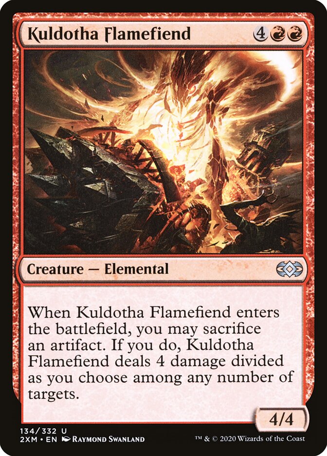 Demônio das Chamas de Kuldotha / Kuldotha Flamefiend - Magic: The Gathering - MoxLand