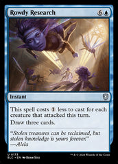 Pesquisa Pandemônica / Rowdy Research - Magic: The Gathering - MoxLand