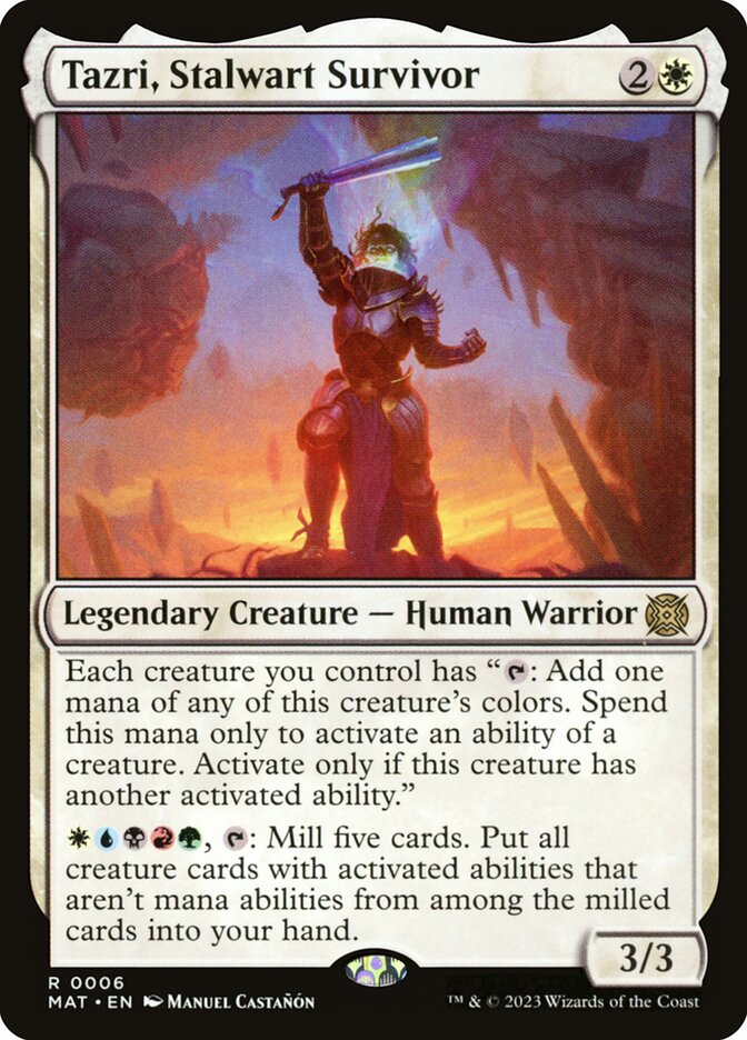 Tazri, Sobrevivente Resoluta / Tazri, Stalwart Survivor - Magic: The Gathering - MoxLand