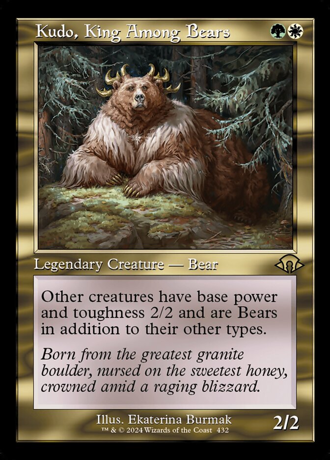 Kudo, Rei dos Ursos / Kudo, King Among Bears - Magic: The Gathering - MoxLand