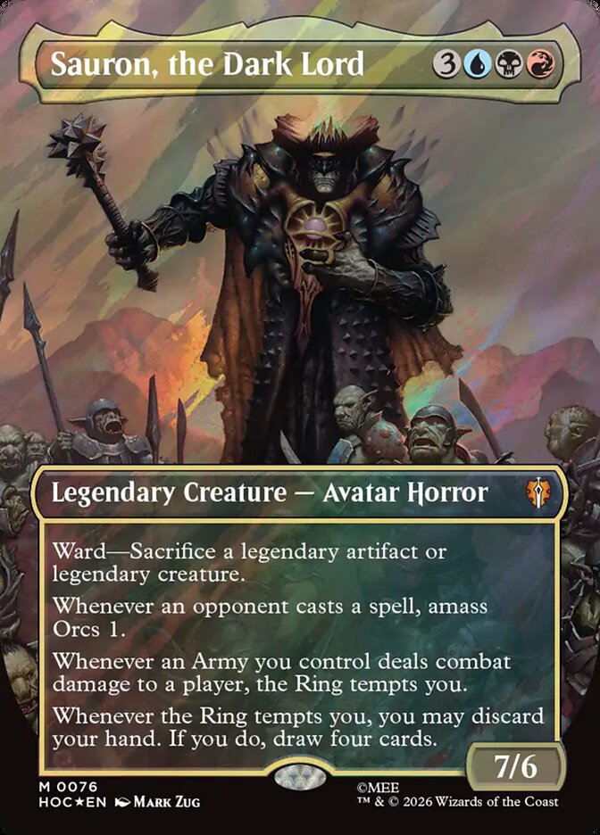 Sauron, o Senhor Sombrio / Sauron, the Dark Lord - Magic: The Gathering - MoxLand
