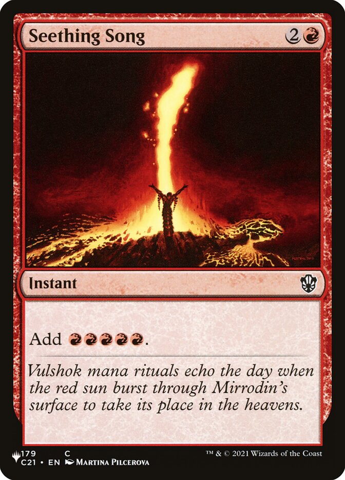 Canção Fervilhante / Seething Song - Magic: The Gathering - MoxLand