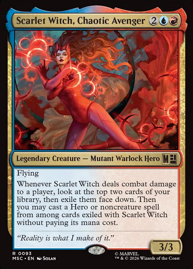 Scarlet Witch, Chaotic Avenger - Magic: The Gathering - MoxLand