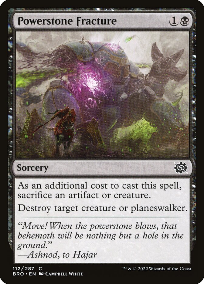 Fratura na Pedra de Energia / Powerstone Fracture - Magic: The Gathering - MoxLand