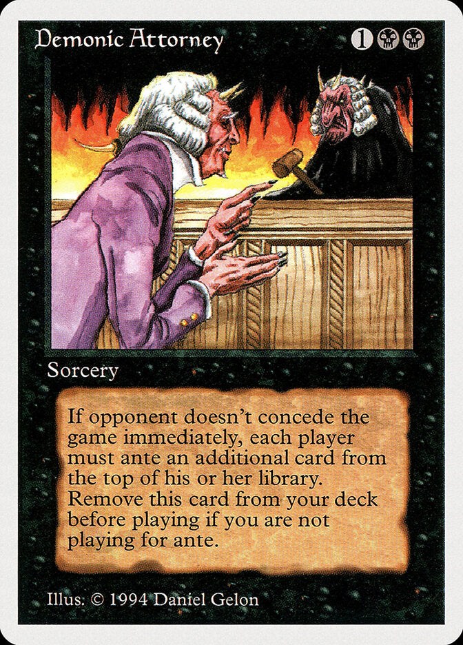 Demonic Attorney - Magic: The Gathering - MoxLand