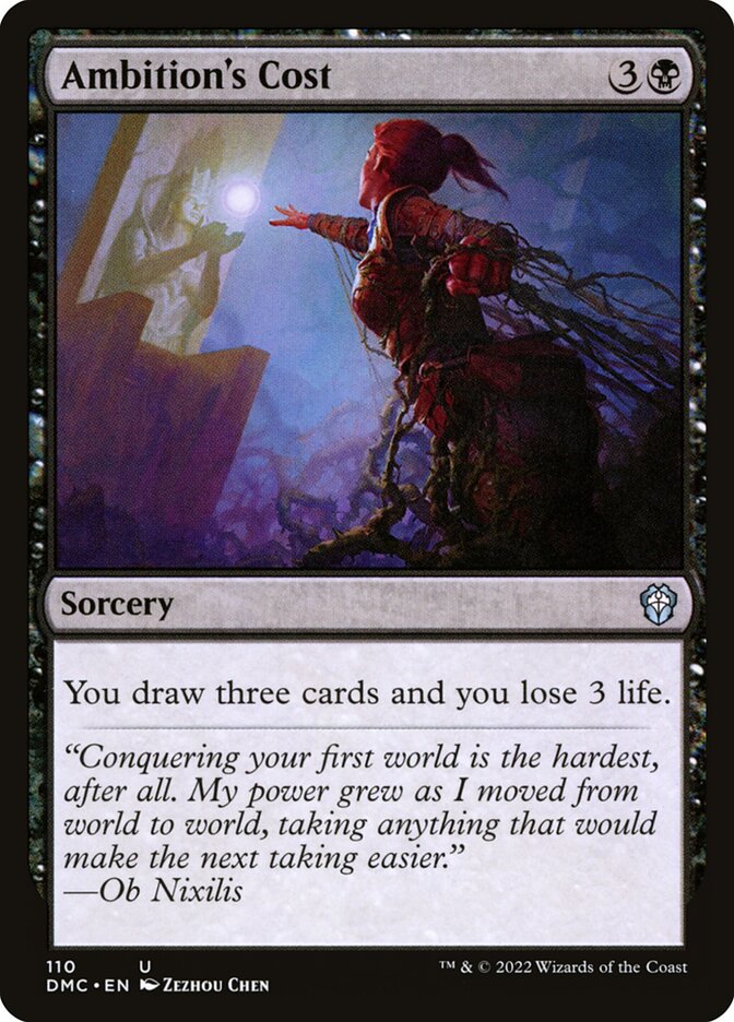 Custo da Ambição / Ambition's Cost - Magic: The Gathering - MoxLand