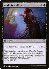 Custo da Ambição / Ambition's Cost - Magic: The Gathering - MoxLand