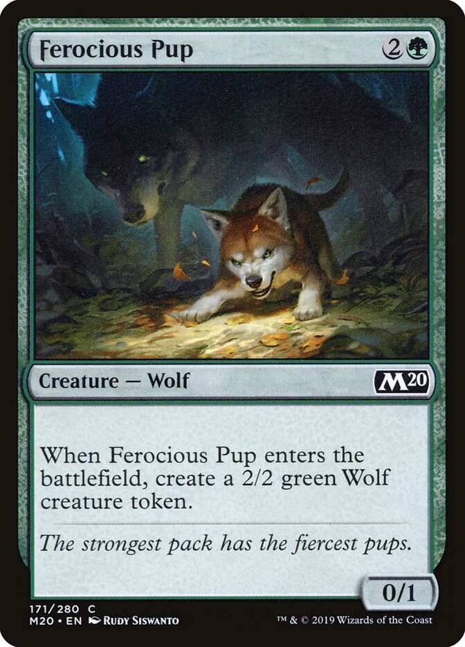 Filhote Feroz / Ferocious Pup - Magic: The Gathering - MoxLand